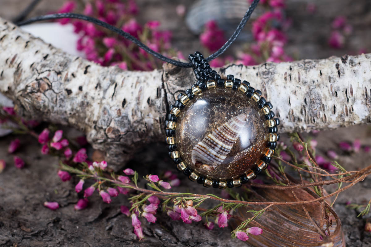 Wisiorek Necklace Classic TOHO Black - Image 9